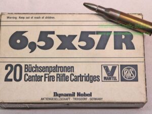 RWS (WZd.Fa.Rottweil) Büchsenpatronen 6,5x57R/6,0 g VM