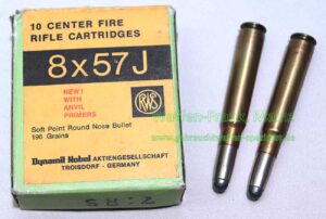 Büchsenpatronen 8x57J 12,7 g TMR