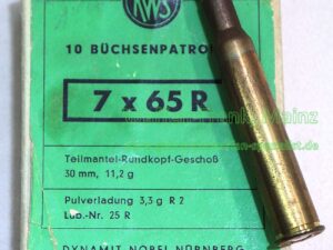 RWS (WZd.Fa.Rottweil) Büchsenpatronen 7x65R