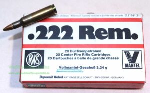 Büchsenpatronen .222 Rem