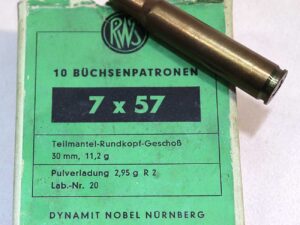 RWS (WZd.Fa.Rottweil) Büchsenpatronen 7x57