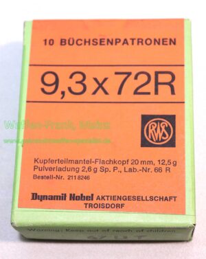 Büchsenpatronen 9,3x72R