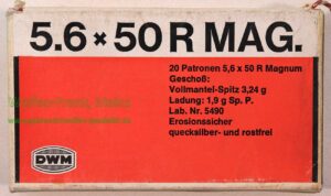 Büchsenpatronen 5,6x50R Mag