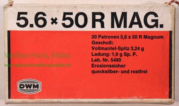 Büchsenpatronen 5,6x50R Mag