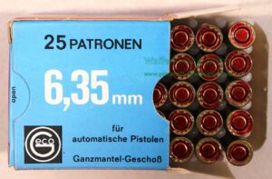 Pistolenpatronen 6,35 mm/.25 ACP