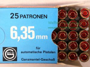 Geco - Fürth Pistolenpatronen 6,35 mm/.25 ACP