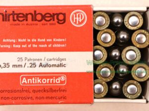 Hirtenberger / Österreich Pistolenpatronen 6,35 mm/.25 ACP