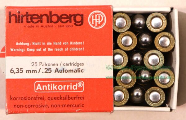 Pistolenpatronen 6,35 mm/.25 ACP