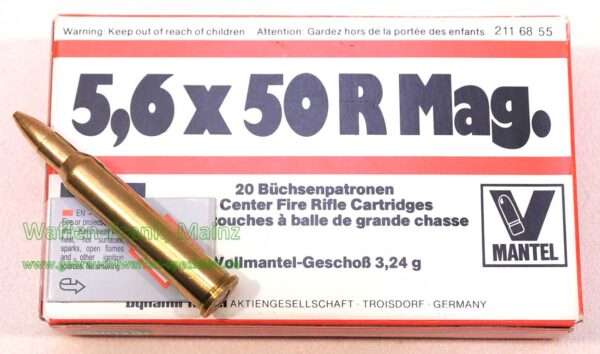 Büchsenpatronen 5,6x50R Mag
