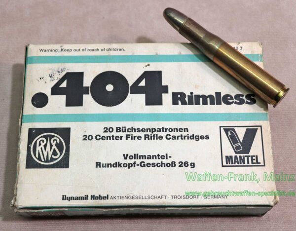 Büchsenpatronen .404 Rimless(10,75x73)