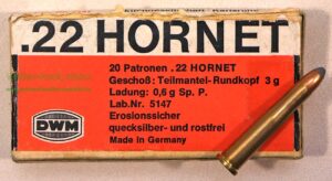 Büchsenpatronen .22 Hornet