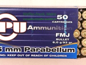 PPU/Prvi Partizan Pistolenmunition 7,65 mm Parabellum / Luger