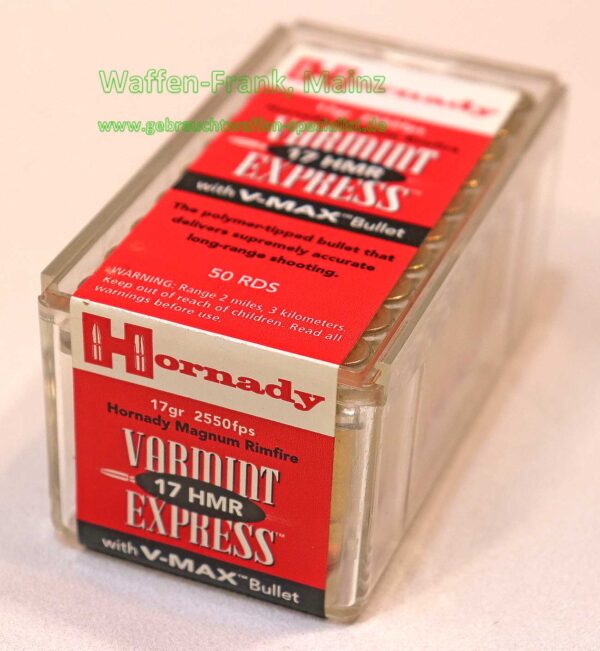 Büchsenpatron. Varmint Express .17 HMR