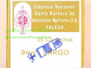 Empresa Nacional, Toledo Pistolenpatronen 9 mm LARGO/9x23