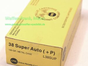 Union Metallic Company, USA Pistolenmunition .38 Super Auto. (+P)