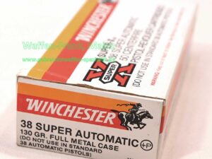 Winchester - USA Pistolenpatronen .38 SUPER AUTO (+P)