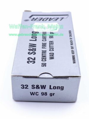 Revolver/Pisolenmunition .32S&Wlong/WC 58grs.