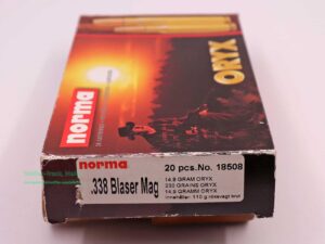 Norma Büchsenpatronen .338 Blaser Mag