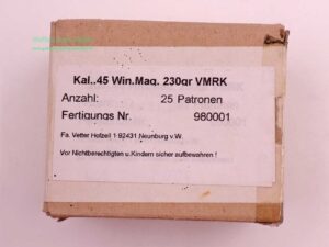 Vetter, Neunburg Pistolenmunition .45WinMag