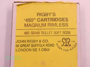 Rigby - England Büchsenpatronen .450MagRimless