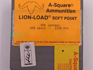 A-Square Ammunition Büchsenpatronen .404Jeffery(.404Rim/10,75x73)