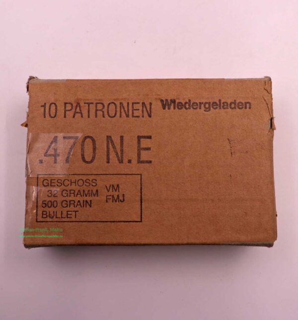 Büchsenpatronen .470 N.E.