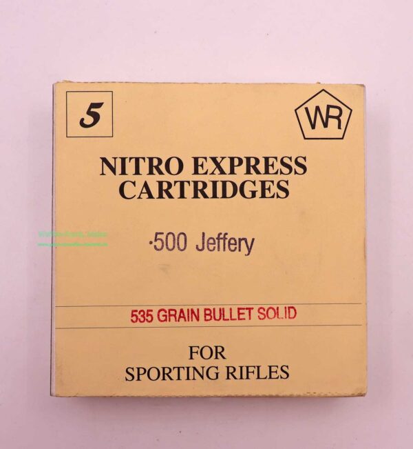 Büchsenpatronen .500Jeffrey N.E.