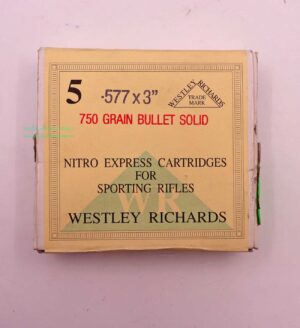 Büchsenpatronen .577 N.E. / 3''