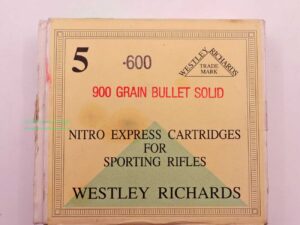 Westley - Richards - England Büchsenpatronen .600 N.E.