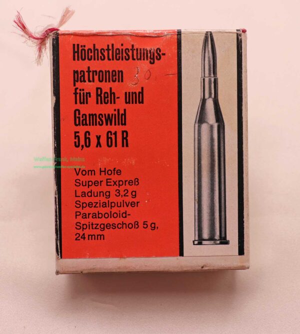 Büchsenpatronen 5,6x61 R/SE