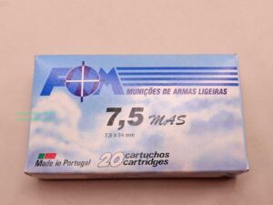 FOM, Portugal Büchsenpatronen 7,5MAS