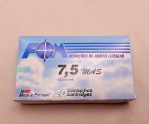 Büchsenpatronen 7,5MAS