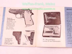 Walther - Ulm Bedienungsanleitung, Original Mod. PP
