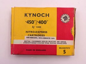 Kynoch, England Büchsenpatronen .450/.400-3 1/4''