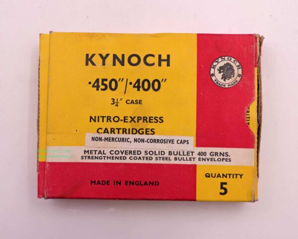 Kynoch, England Büchsenpatronen .450/.400-3 1/4''