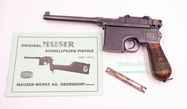 MAUSER-WERKE A.G. OBERNDORF a/N. Mod. C96 7,63mmMauser 7,63 MAUSER – Bild 3
