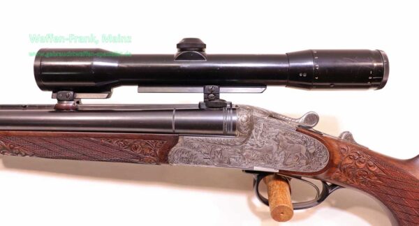 Krieghoff Mod. Neptun/Seitenschloss 7x65R-16/70 (ESL .22WinMag) – Bild 3