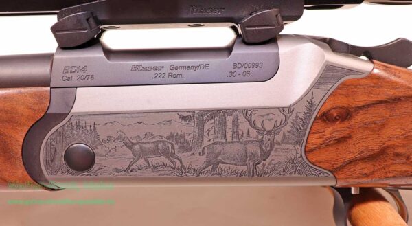 Blaser - Isny Mod. BD14 Luxus .30-06Spring-.222Rem-20/76 – Bild 5