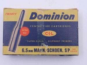 Dominion, Canada Büchsenpatronen 6,5x54M.Schönauer