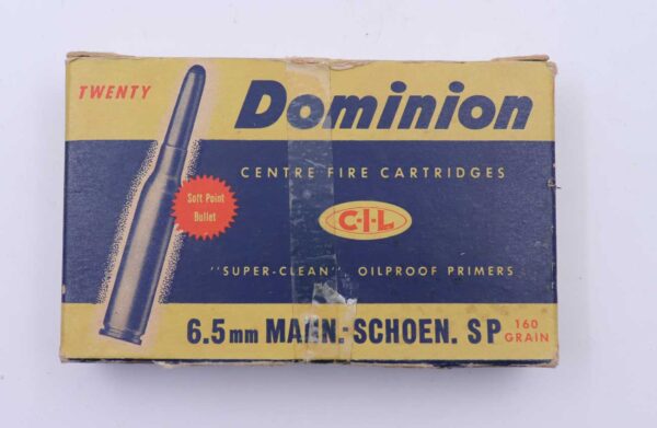 Dominion, Canada Büchsenpatronen 6,5x54M.Schönauer