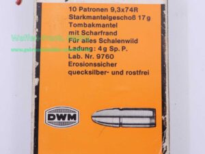 DWM, Berlin Büchsenpatronen 9,3x74R