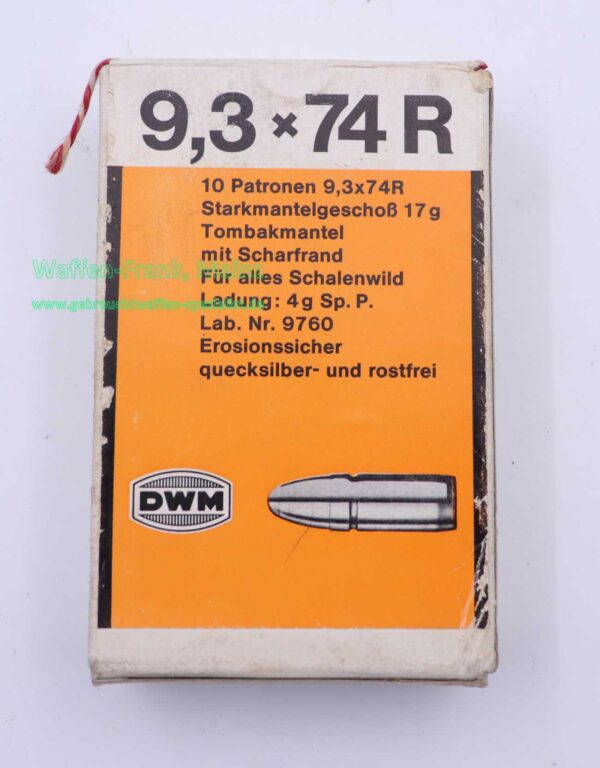 DWM, Berlin Büchsenpatronen 9,3x74R