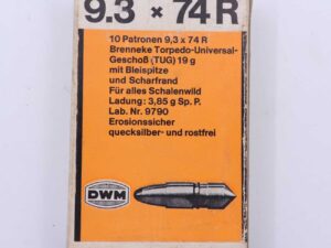 DWM, Berlin Büchsenpatronen 9,3x74R