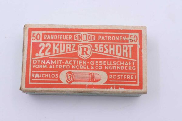 RWS (WZd.Fa.Rottweil) Randzünderpatronen .22short/kurz