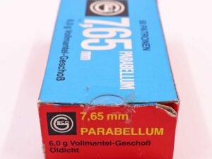 Geco - Fürth Pistolenmunition 7,65Luger/Parabellum