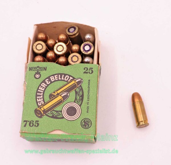 Sellier & Bellot CZ Pistolenmunition 7,65mmBrowning/.32ACP