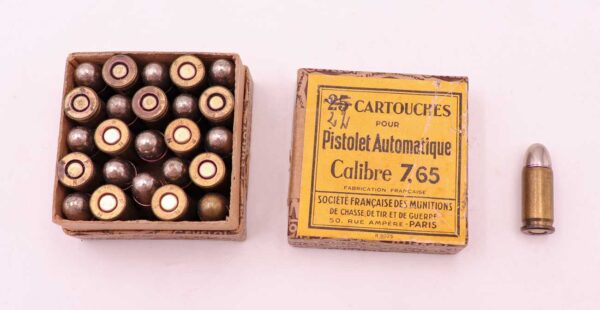 Société Française Pistolenmunition 7,65mmBrowning/.32ACP