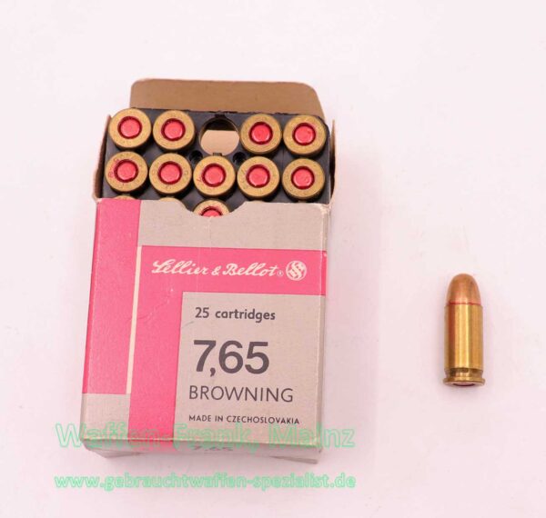 Sellier & Bellot CZ Pistolenmunition 7,65mmBrowning/.32ACP