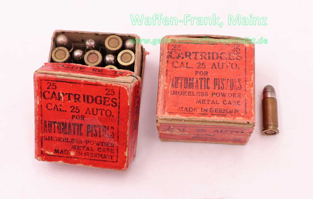 RWS (WZd.Fa.Rottweil) Pistolenmunition .25Auto