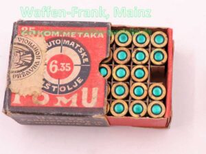 Jugoslawisch unbekannt Pistolenmunition 6,35mmBrowning/.25ACP